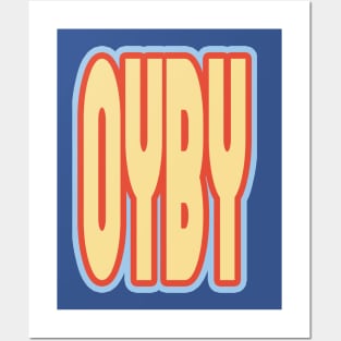 Long oyby Logo (Tagline Font) Posters and Art